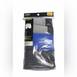 Athletic Works Men's Boxer Briefs 6 Pack - Black, Gray, Blue